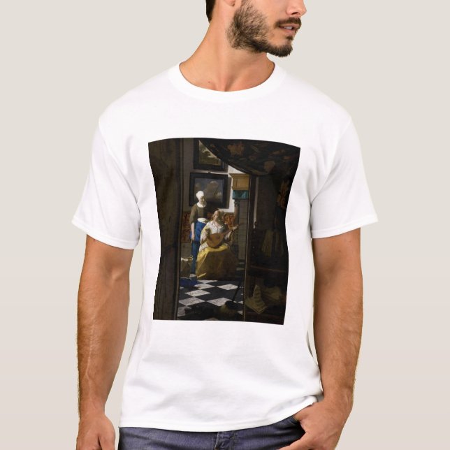 Johannes Vermeer - Das Liebe-Schreiben T-Shirt (Vorderseite)