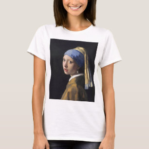 Johannes Vermeer - das Mädchen mit Perlenverering T-Shirt