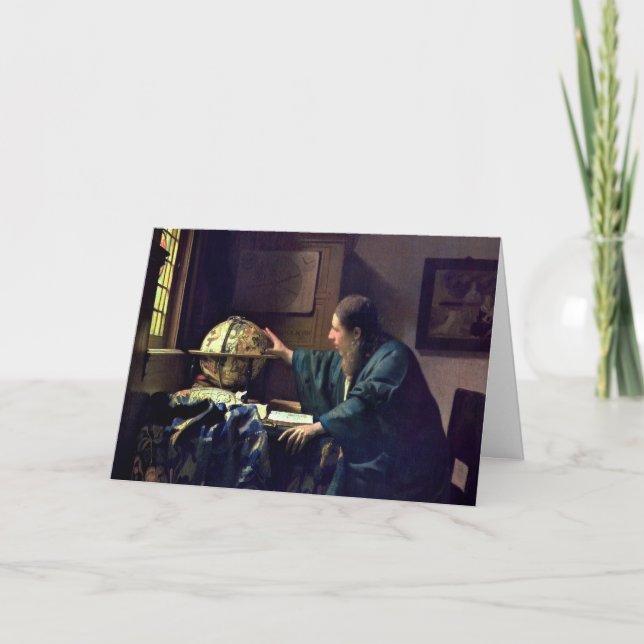 Johannes Vermeer - Der Astronom Karte (Vorderseite)