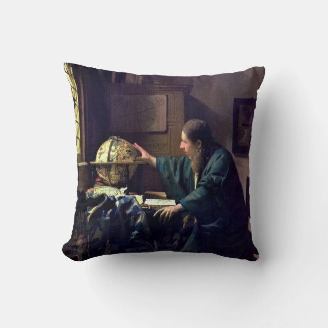 Johannes Vermeer - Der Astronom Kissen (Vorderseite)