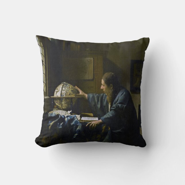 Johannes Vermeer - Der Astronom Kissen (Vorderseite)