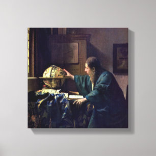 Johannes Vermeer - Der Astronom Leinwanddruck