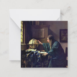 Johannes Vermeer - Der Astronom Mitteilungskarte