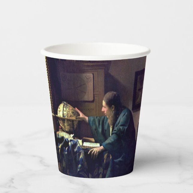 Johannes Vermeer - Der Astronom Pappbecher (Vorderseite)