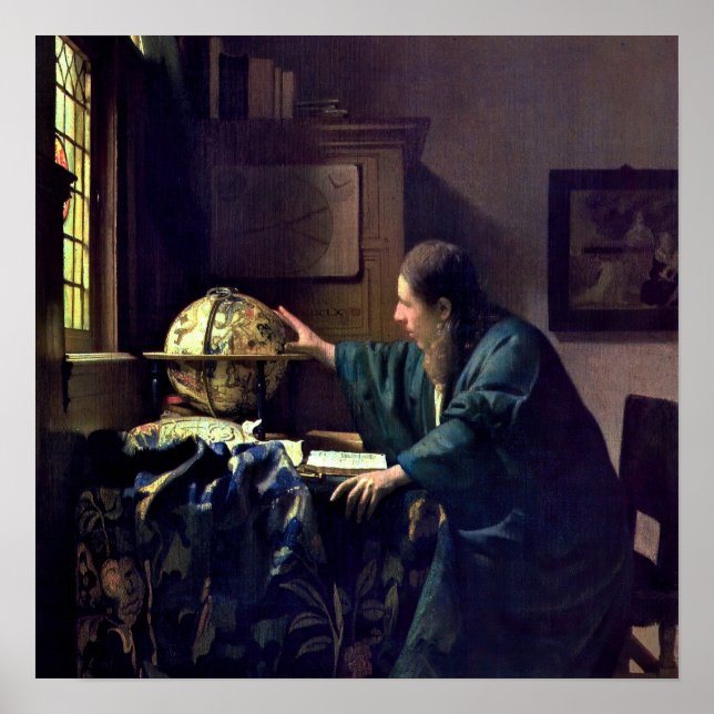 Johannes Vermeer - Der Astronom Poster (Vorne)