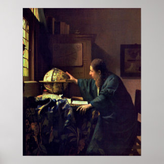 Johannes Vermeer, der Astronom Poster