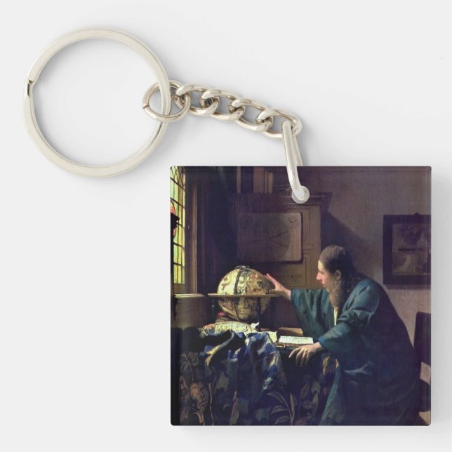 Johannes Vermeer - Der Astronom Schlüsselanhänger (Vorderseite)