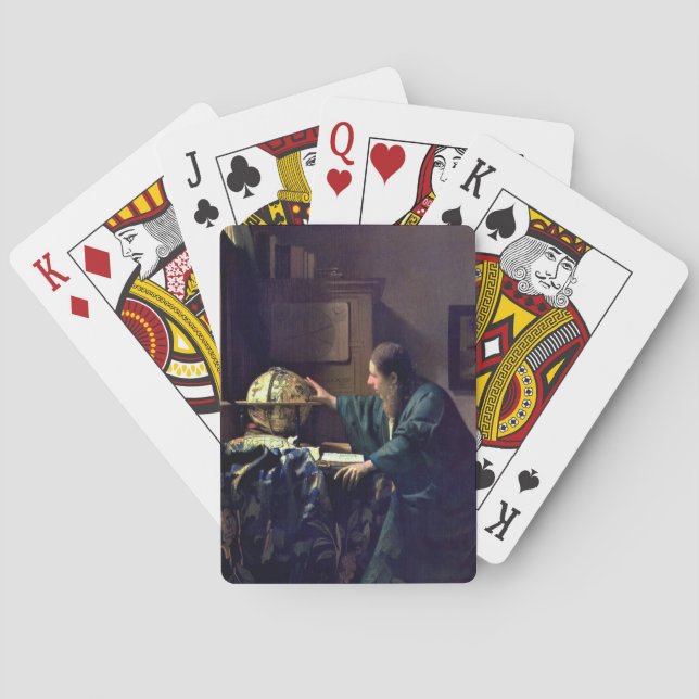 Johannes Vermeer - Der Astronom Spielkarten (Rückseite)