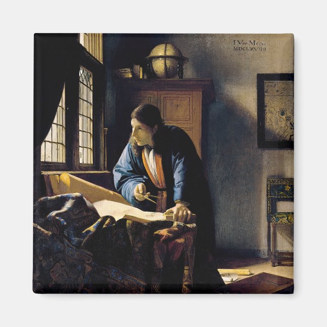 Johannes Vermeer - Der Geograf Magnet (Vorne)