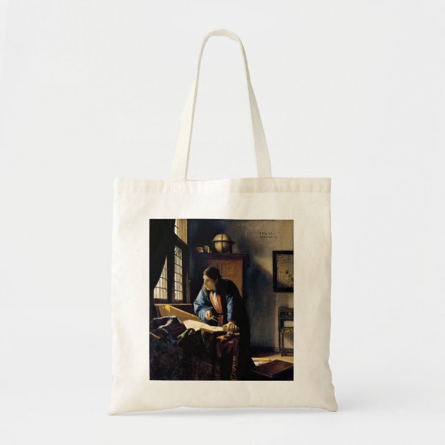 Johannes Vermeer - Der Geograf Tragetasche (Vorne)