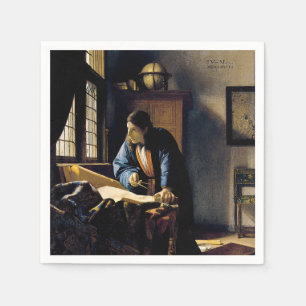 Johannes Vermeer - Der Geograph Serviette