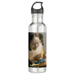 Johannes Vermeer - Der Lacemaker Edelstahlflasche