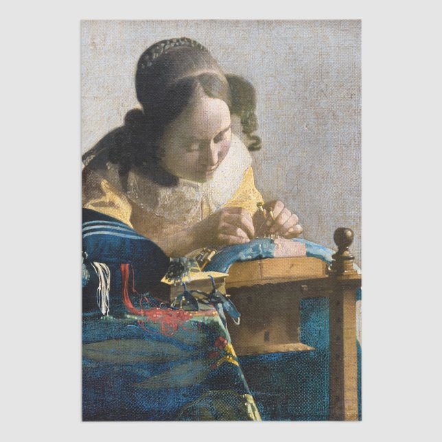 Johannes Vermeer - Der Lacemaker Seidenpapier (Von Creator hochgeladen)