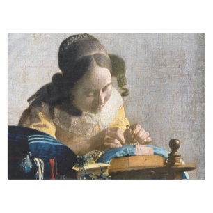 Johannes Vermeer - Der Lacemaker Tischdecke
