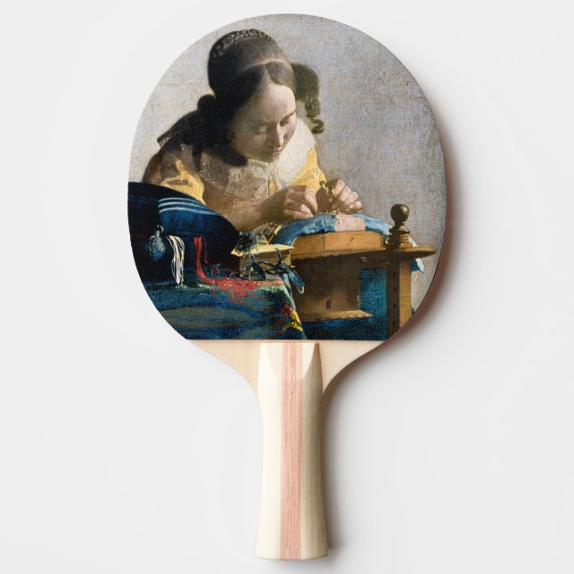 Johannes Vermeer - Der Lacemaker Tischtennis Schläger (Vorderseite)