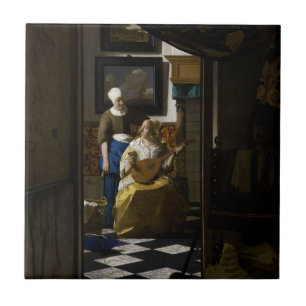 Johannes Vermeer - Der Liebesbrief Fliese