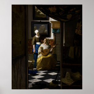 Johannes Vermeer - Der Liebesbrief Poster