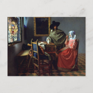 Johannes Vermeer Der Weinkelch Postkarte