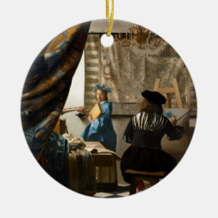 Johannes Vermeer - Die Allegorie der Malerei Keramik Ornament