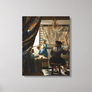 Johannes Vermeer - Die Allegorie der Malerei Leinwanddruck