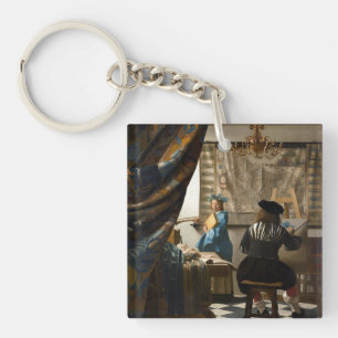 Johannes Vermeer - Die Allegorie der Malerei Schlüsselanhänger