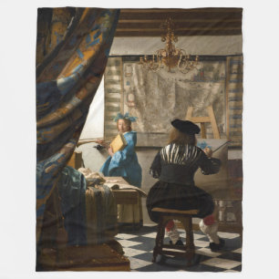 Johannes Vermeer - Die Allegorie des Malens Fleecedecke