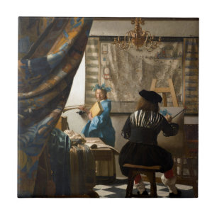 Johannes Vermeer - Die Allegorie des Malens Fliese