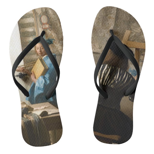 Johannes Vermeer - Die Allegorie des Malens Flip Flops (Fußbett)