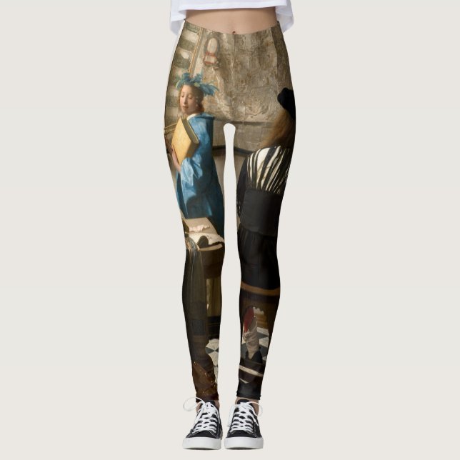 Johannes Vermeer - Die Allegorie des Malens Leggings (Vorderseite)
