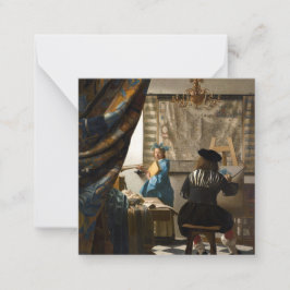 Johannes Vermeer - Die Allegorie des Malens Mitteilungskarte