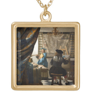 Johannes Vermeer - Die Allegorie des Malens Vergoldete Kette