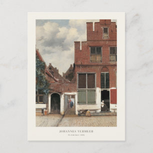 Johannes Vermeer Die kleine Straße Architektur Postkarte