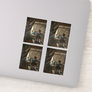 Johannes Vermeer, die Kunst des Malens Aufkleber