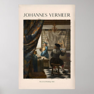 Johannes Vermeer Die Malkunst666 Allegorie Poster