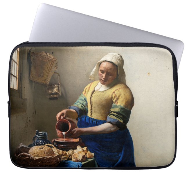 Johannes Vermeer - Die Milchmädchen Laptopschutzhülle (Vorderseite)