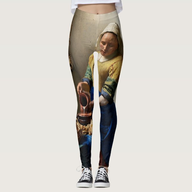 Johannes Vermeer - Die Milchmädchen Leggings (Vorderseite)