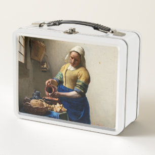 Johannes Vermeer - Die Milchmädchen Metall Brotdose