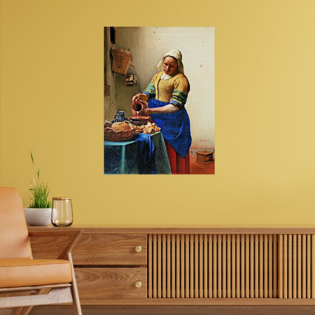 Johannes Vermeer, die Milchmädchen Poster (Wohnzimmer 2)