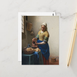 Johannes Vermeer, die Milchmädchen Postkarte