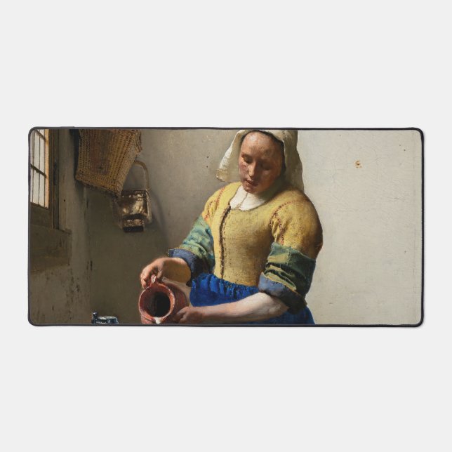 Johannes Vermeer - Die Milchmädchen Schreibtischunterlage (Vorderseite)