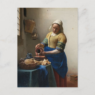 Johannes Vermeer - Die Milchmädchenpostkarte Postkarte