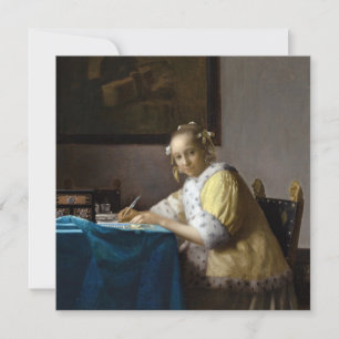 Johannes Vermeer - Eine Dame beim Briefeschreiben Einladung