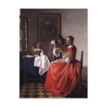 Johannes Vermeer - Eine Frau und zwei Herren