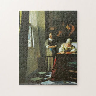 Johannes Vermeer - Frau mit Boten