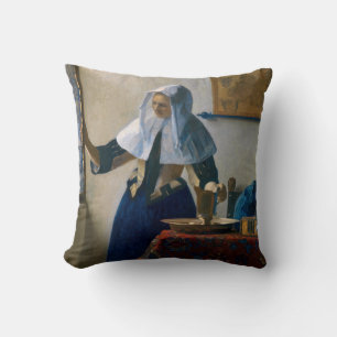 Johannes Vermeer - Frau mit Wasserkrug Kissen