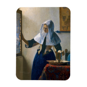 Johannes Vermeer - Frau mit Wasserkrug Magnet