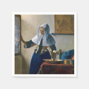 Johannes Vermeer - Frau mit Wasserkrug Serviette