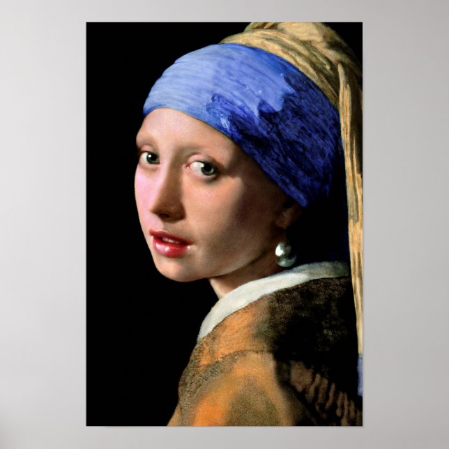 Johannes Vermeer Girl mit Perlenohrring Poster (Vorne)