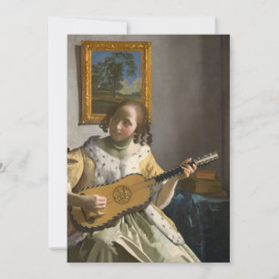 Johannes Vermeer - Gitarrenspieler Einladung