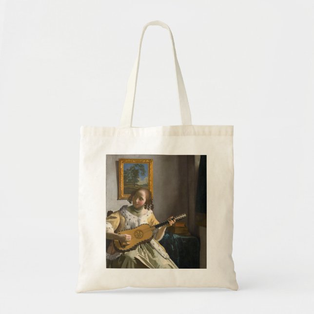 Johannes Vermeer - Gitarrenspieler Tragetasche (Vorne)